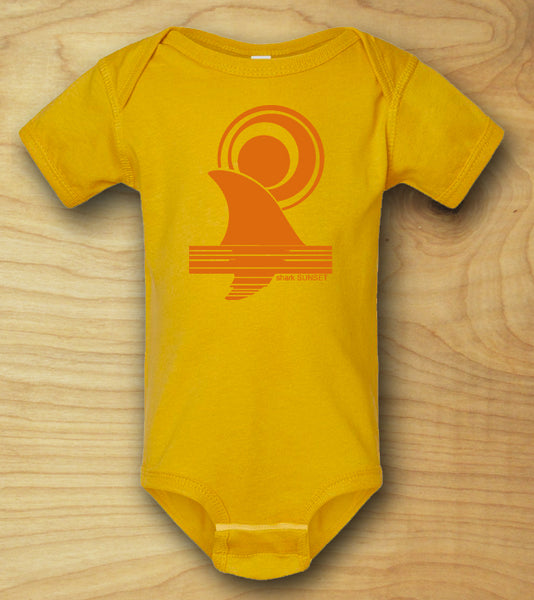 "Shark Sunset" baby onesie-PREORDER