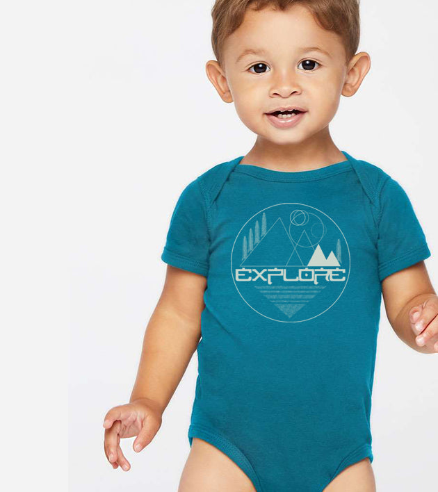 "Explore" baby onesie - PREORDER