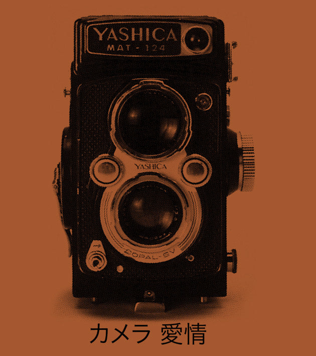 "YASHICA" vintage camera (new color tee)