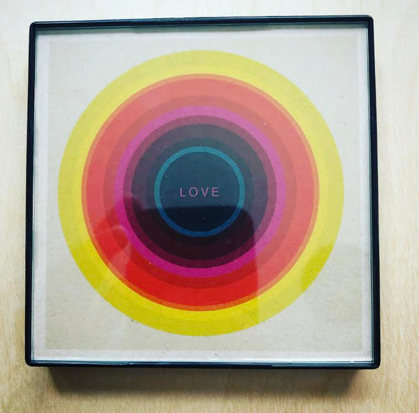 "Love" 4x4 Print Framed