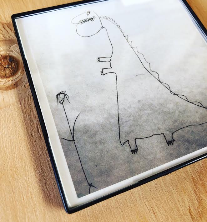 "T-REX" 4x4 Print Framed