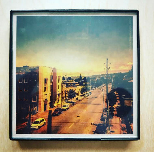 "Somewhere Town" 4x4 Print Framed