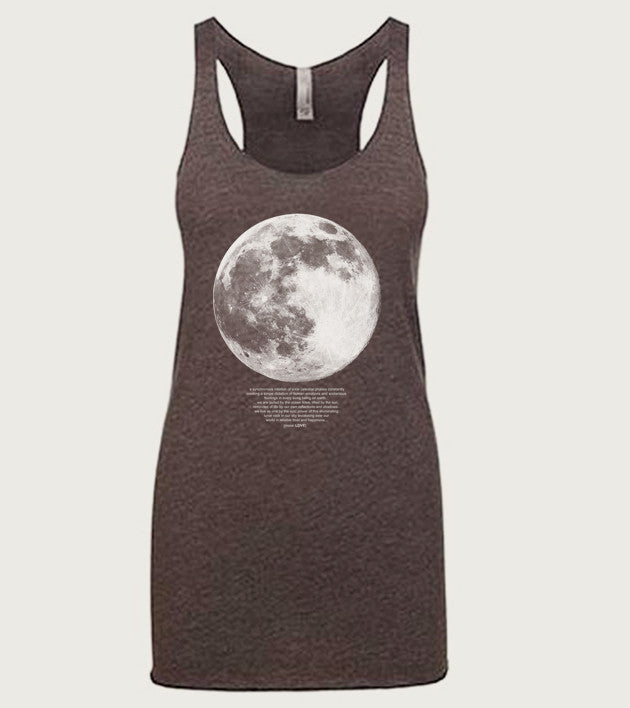 "Moon LOVE" Ladies Tri-Blend Racerback Tank