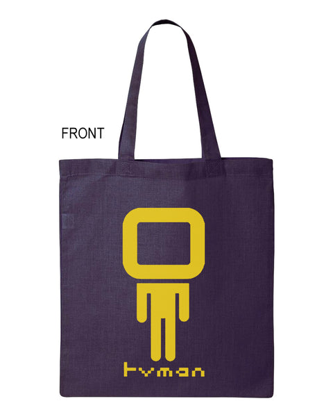 "TV Man" Tote canvas bag