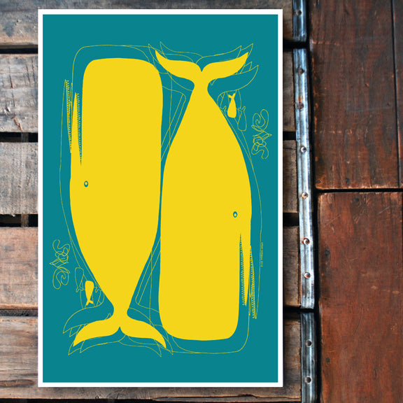 "Karma Save" whale 11x17 Poster