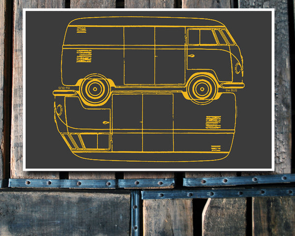 "The Bus" black 11x17 Poster