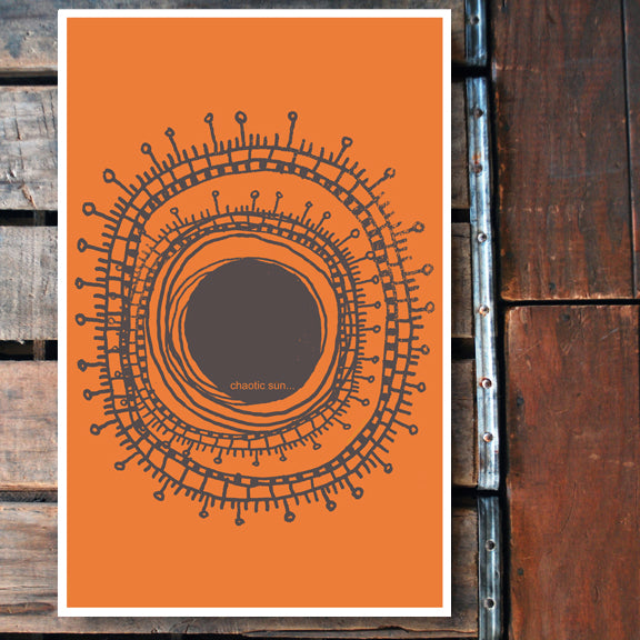 "Chaotic Sun" 11x17 Poster