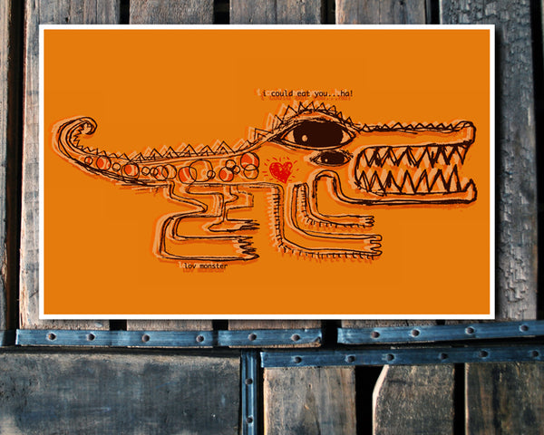 "LOVE Monster" 11x17 Poster