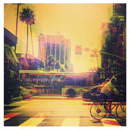 "LA-BLUR" 4x4 Print