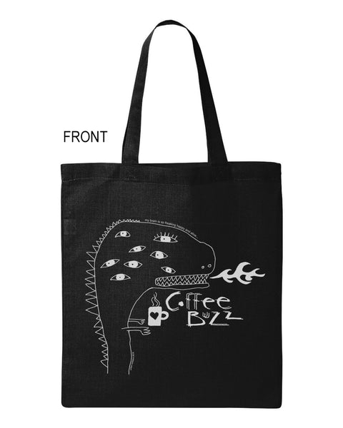 "coffee BUZZ" Tote canvas bag