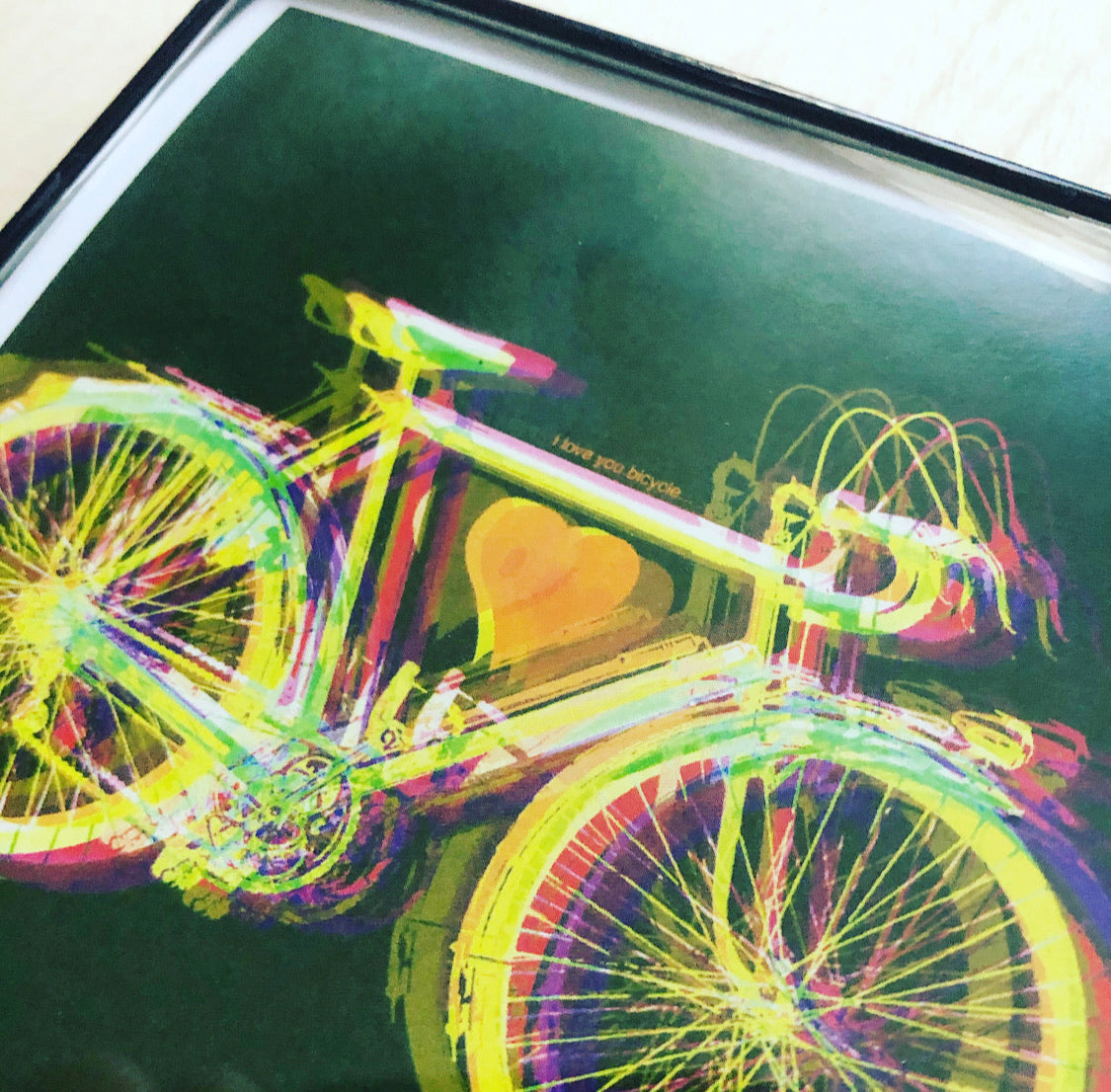 “Bicycle Love" 4x4 Print Framed