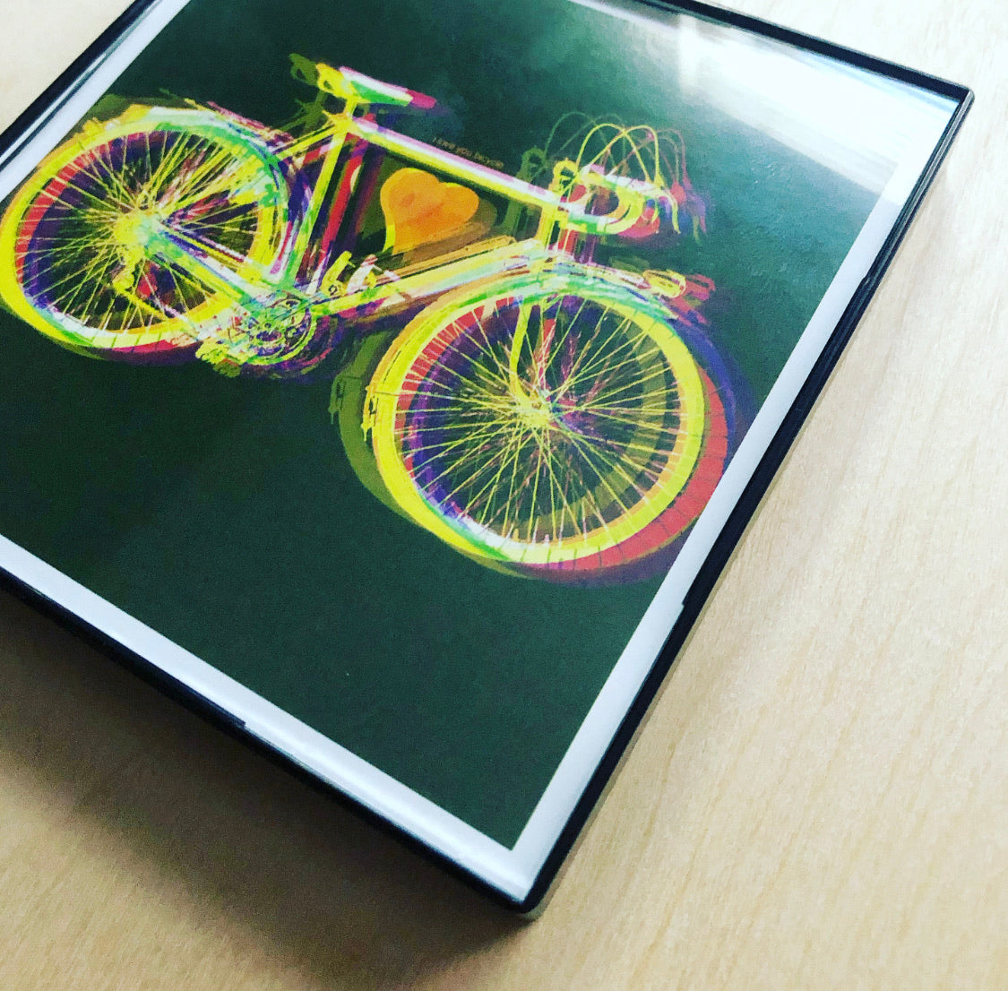 “Bicycle Love" 4x4 Print Framed