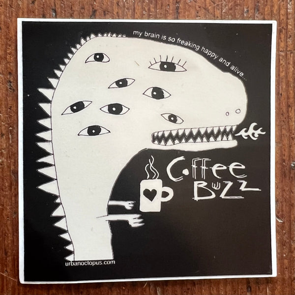 Coffee Buzz Sticker