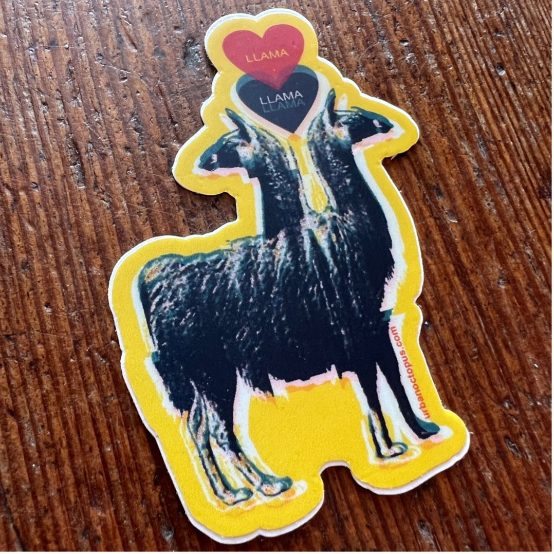 Llama Love Sticker