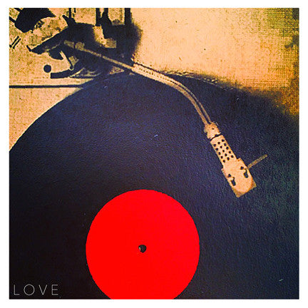 "Vinyl Love" 4x4 Print