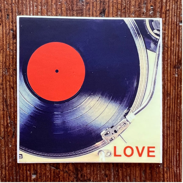 LOVE Record Sticker
