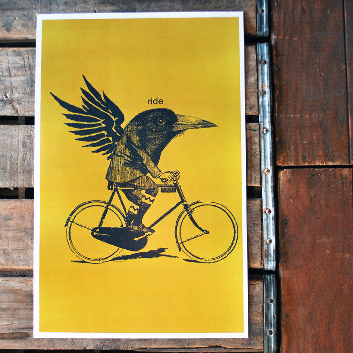 "Ride" crow 11x17 Poster