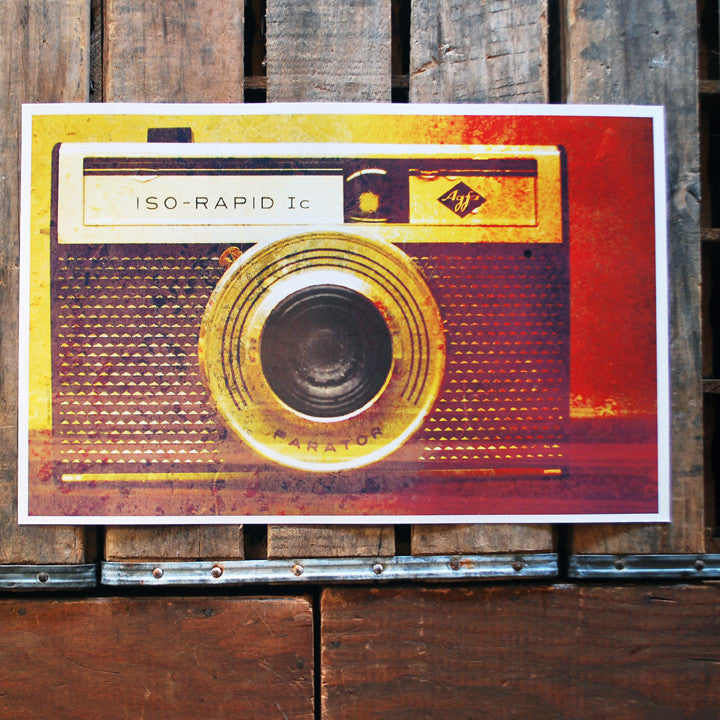 "ISO RAPID" vintage camera 11x17 Poster